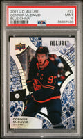 2021 Upper Deck Allure Blue China Connor McDavid #97 PSA 9