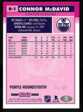 2021-22 O-Pee-Chee Platinum Connor McDavid Purple Houndstooth /15