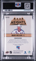 2021 Upper Deck Stature Legendary Heights Autograph Mark Messier Green/15 PSA 10