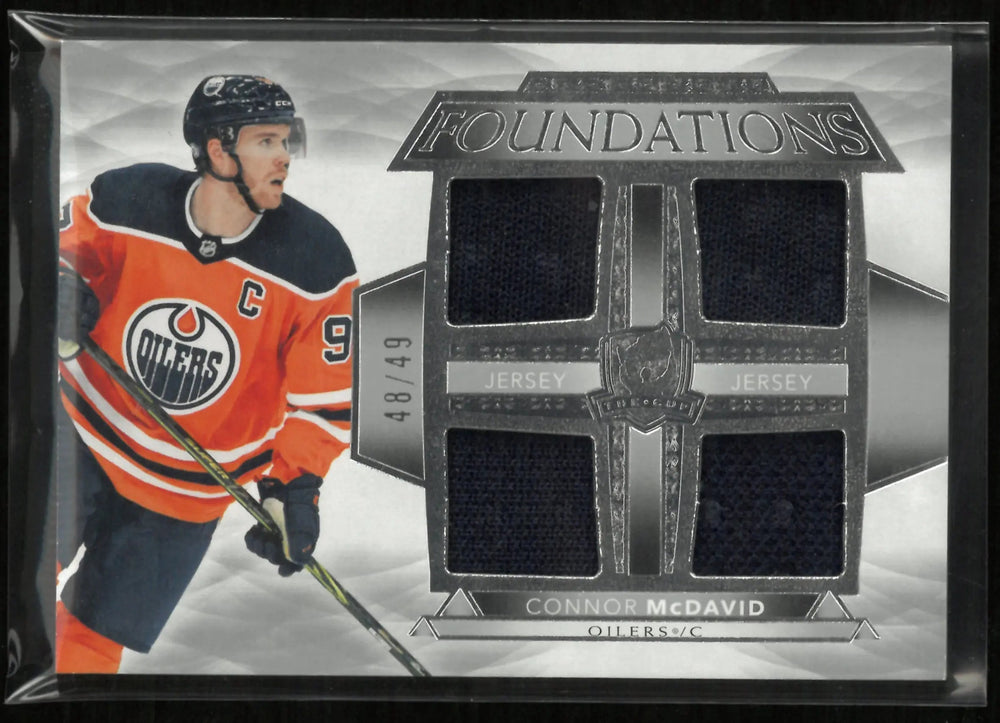 2021 Upper Deck The Cup Foundations Jersey Patch Connor McDavid 48/49
