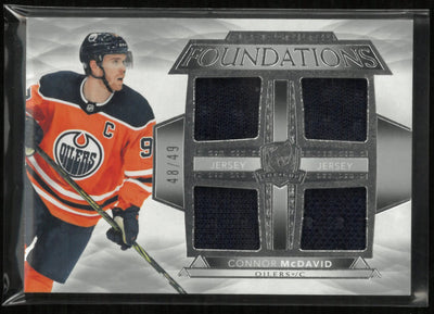 2021 Upper Deck The Cup Foundations Jersey Patch Connor McDavid 48/49