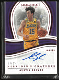 2022-23 Immaculate Basketball Heralded Autograph Austin Reaves Auto /25