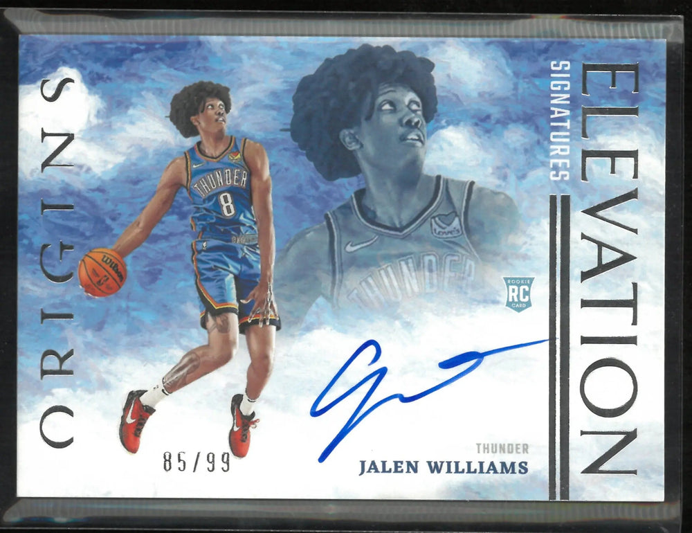 2022-23 Panini Origins Elevation Jalen Williams Autograph 85/99