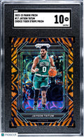 2022-23 Panini Prizm SGC 10 Jayson Tatum Choice Tiger Stripe #17