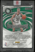 2022-23 Panini Spectra Ice Prizm Illustrious Legends Auto Larry Bird /49
