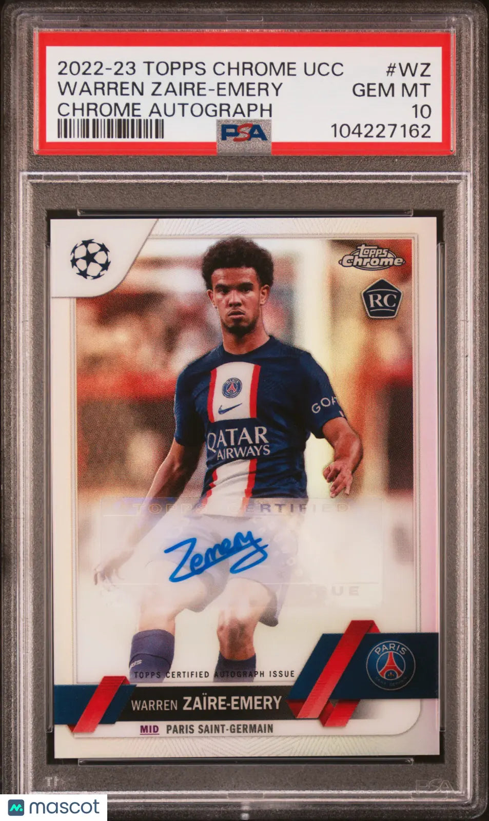 2022-23 Topps Chrome UCC Auto Autograph Warren Zaire-Emery Rookie RC PSA 10