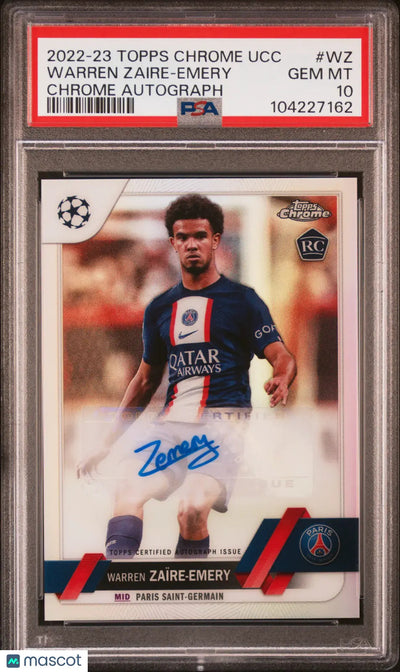 2022-23 Topps Chrome UCC Auto Autograph Warren Zaire-Emery Rookie RC PSA 10