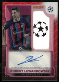 2022-23 Topps Merlin UCC Match Ball Red Signature Auto Robert Lewandowski /10