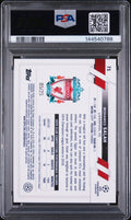 2022-23 Topps UCC Orange Foil Mohamed Salah /25 PSA 10