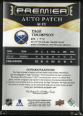 2022-23 Upper Deck Premier Auto Patch Tage Thompson 22/35