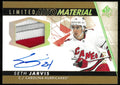 2022-23 Upper Deck SP Authentic Gold Limited Auto Material Patch Seth Jarvis /50