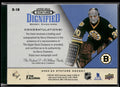 2022-23 Upper Deck Stature Blue Dignified Auto Gerry Cheevers /3