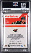 2022-23 Upper Deck Stature Wunderkind Red Auto Marco Rossi #W16 /10 PSA 8