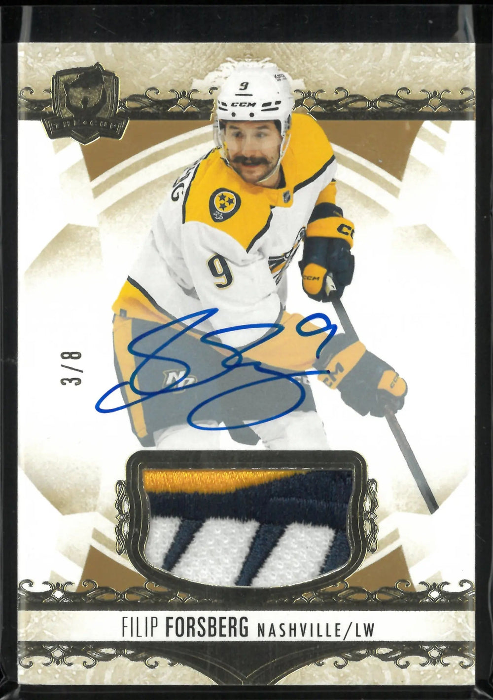 2022-23 Upper Deck The Cup Autograph Patch Filip Forsberg Auto Gold /8