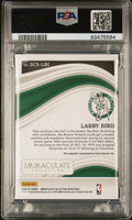 2022 Immaculate Basketball Scorer Club Signatures Auto Larry Bird Gold /10 PSA 8