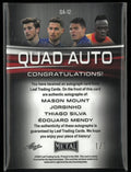 2022 Leaf Trading Quad Auto Mason Mount/Jorginho/Thiago Silva/Edouard Mendy 1/1