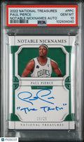 2022 National Treasures Notable Nicknames Auto Paul Pierce /25 PSA 10 The Truth