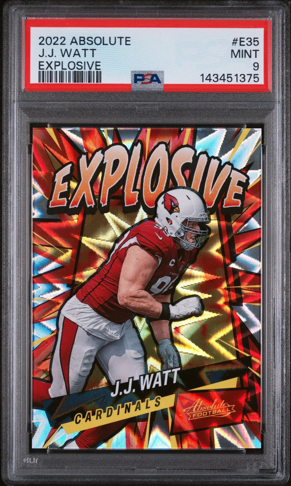 2022 Panini Absolute Explosive J. J. Watt PSA 9
