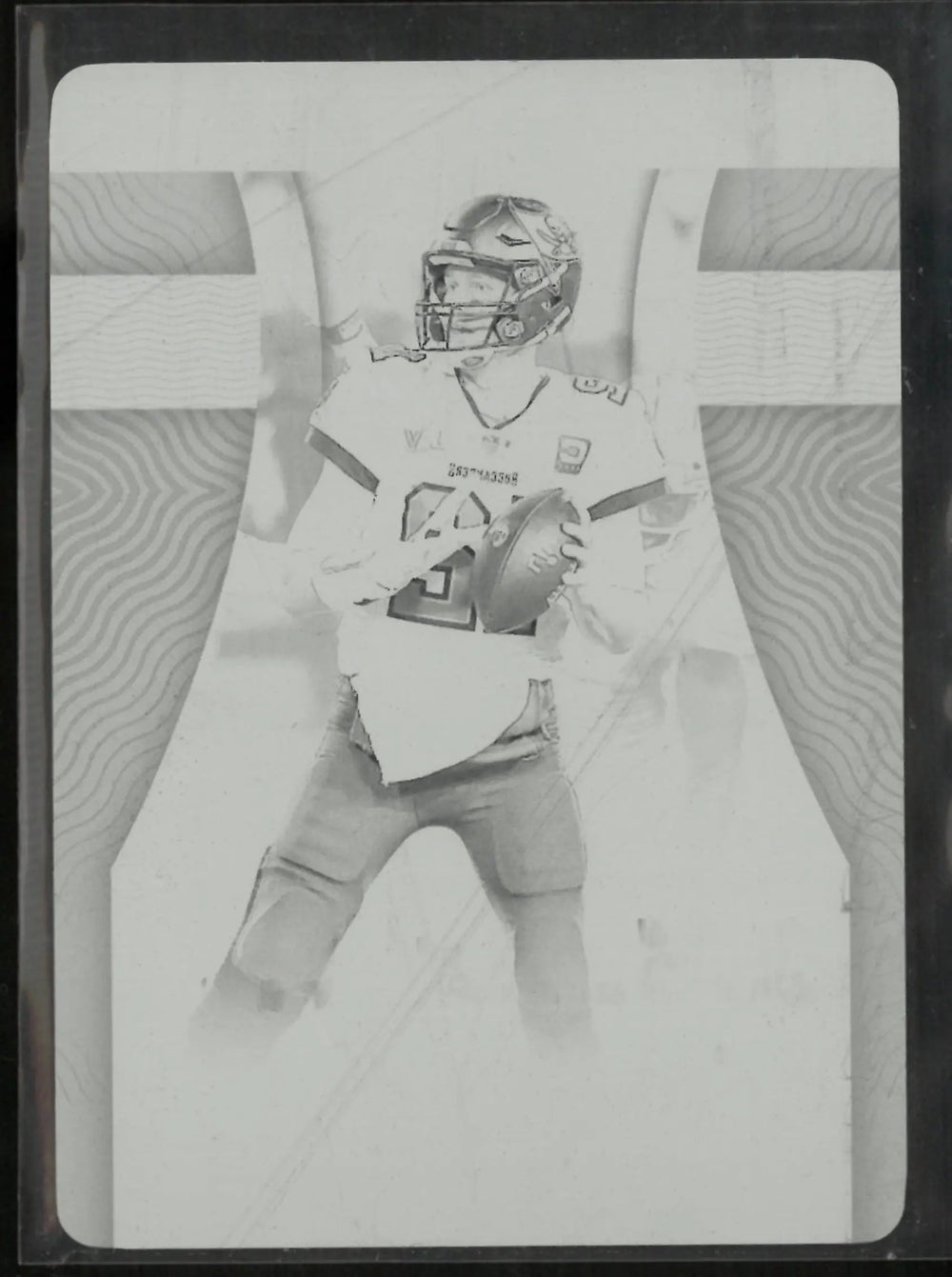 2022 Panini Chronicles National Treasure Tom Brady Treasure Moments Black Plate 1/1