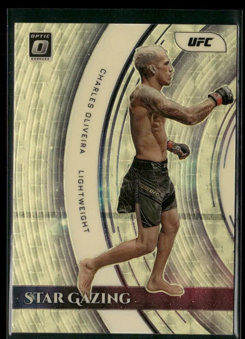 2022 Panini Donruss Optic UFC Gold Vinyl Star Gazing Charles Oliveira 1/1 /1