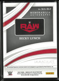 2022 Panini Immaculate Memorabilia Autograph Becky Lynch Auto Patch /99