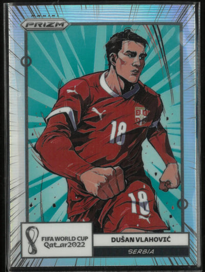 2022 Panini Prizm FIFA World Cup Qatar 2022 Dusan Vlahovic Manga