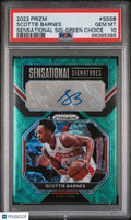 2022 Panini Prizm Sensational Signatures Green Auto Scottie Barnes PSA 10 8/8