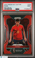 2022 Panini Prizm World Cup Qatar Pedri #226 Red Mojo PSA 9