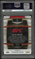2022 Panini Select UFC Sean Brady #31 Neon Green Prizm PSA 10