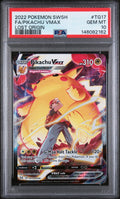 2022 Pokemon SWSH Lost Origin Pikachu VMAX Full Art PSA 10 #TG17