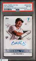 2022 Topps 1st Edition Baseball Stars Autographs Cal Raleigh /50 PSA 8 RC Rookie