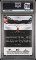 2022 Topps Bowman's Best Mike TrouteGold Refractor /150 PSA 10