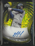 2022 Topps Chrome Black Base Autograph Yordan Alvarez Autograph Gold /50