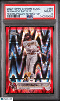 2022 Topps Chrome Sonic Fernando Tatis JR Red Raywave Refractor /5 PSA 8