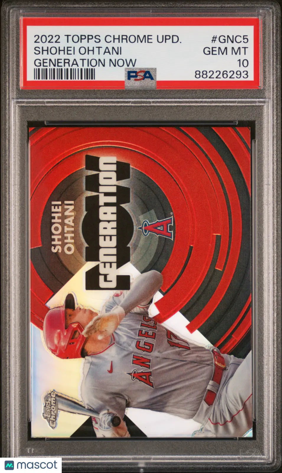2022 Topps Chrome Update Generation Now Shohei Ohtani #GNC5 PSA 10
