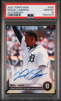 2022 Topps Now 3000th Hit Club Miguel Cabrera Autograph Auto /99 PSA 10