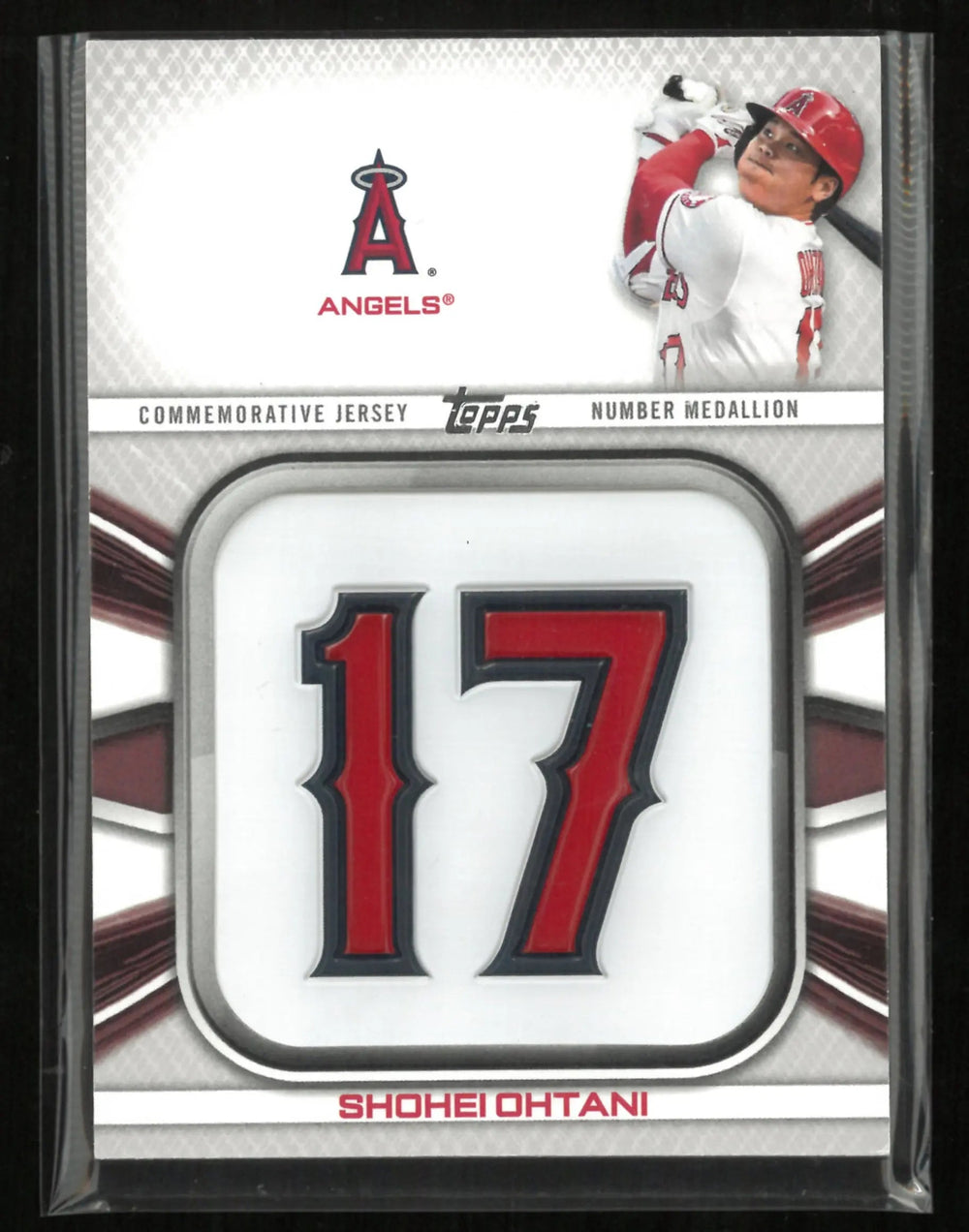 2022 Topps Player Jersey Number Medallion Card Shohei Ohtani