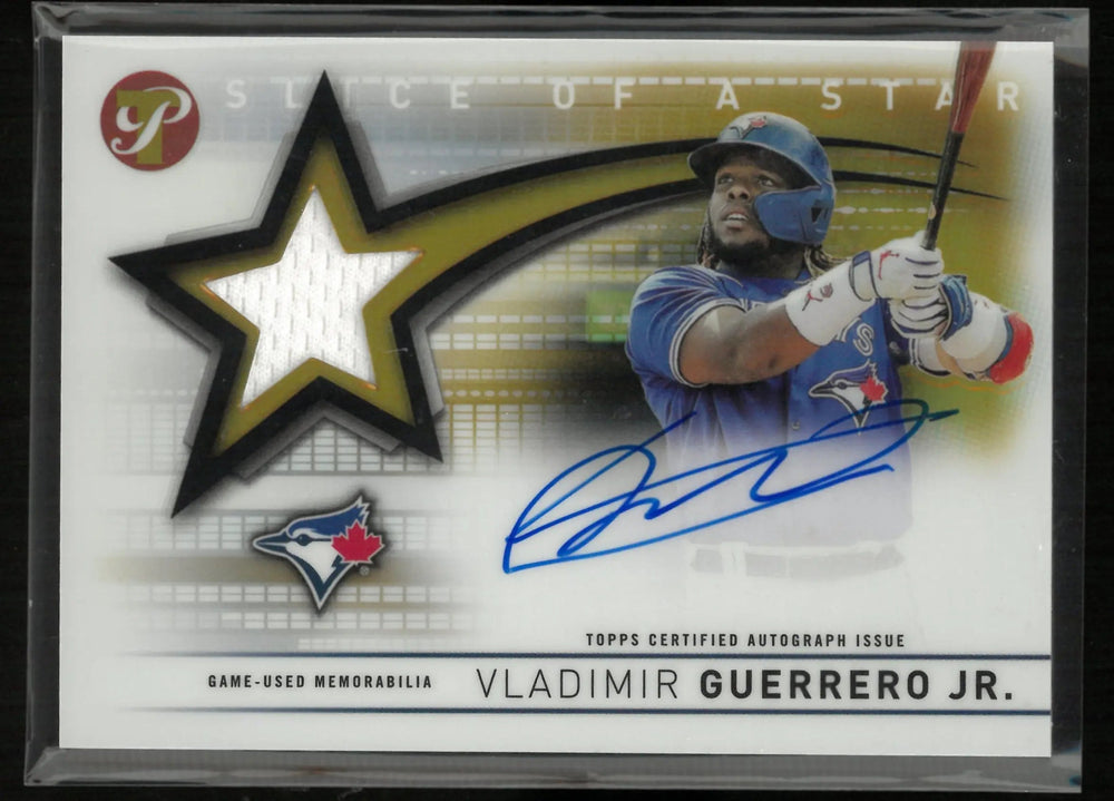 2022 Topps Pristine Slice of A Star Autograph Patch Vladimir Guerrero Jr /50 Auto