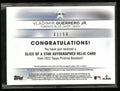 2022 Topps Pristine Slice of A Star Autograph Patch Vladimir Guerrero Jr /50 Auto