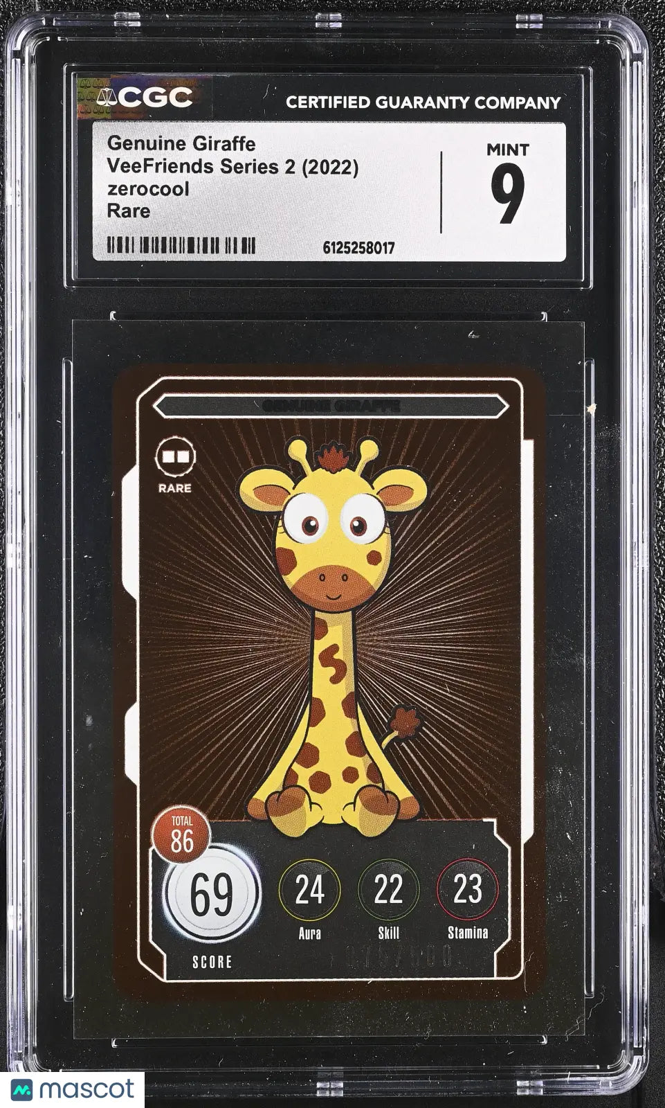 2022 Zerocool Veefriends Series 2 Genuine Giraffe Rare /500 CGC 9
