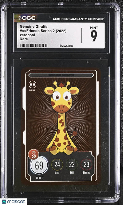 2022 Zerocool Veefriends Series 2 Genuine Giraffe Rare /500 CGC 9