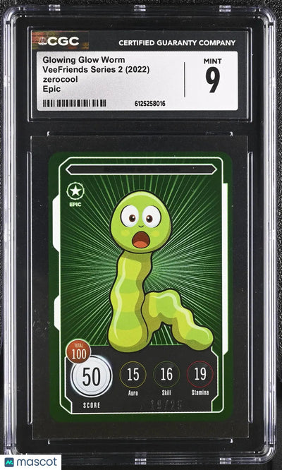 2022 Zerocool Veefriends Series 2 Glowing Glow Worm Epic 19/25 CGC 9