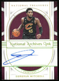 2023-24 National Treasures Basketball National Archives Ink Donovan Mitchell /10