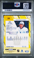2023-24 O-Pee-Chee Platinum Matthew Knies Marquee RC Seismic Gold PSA 9 /50