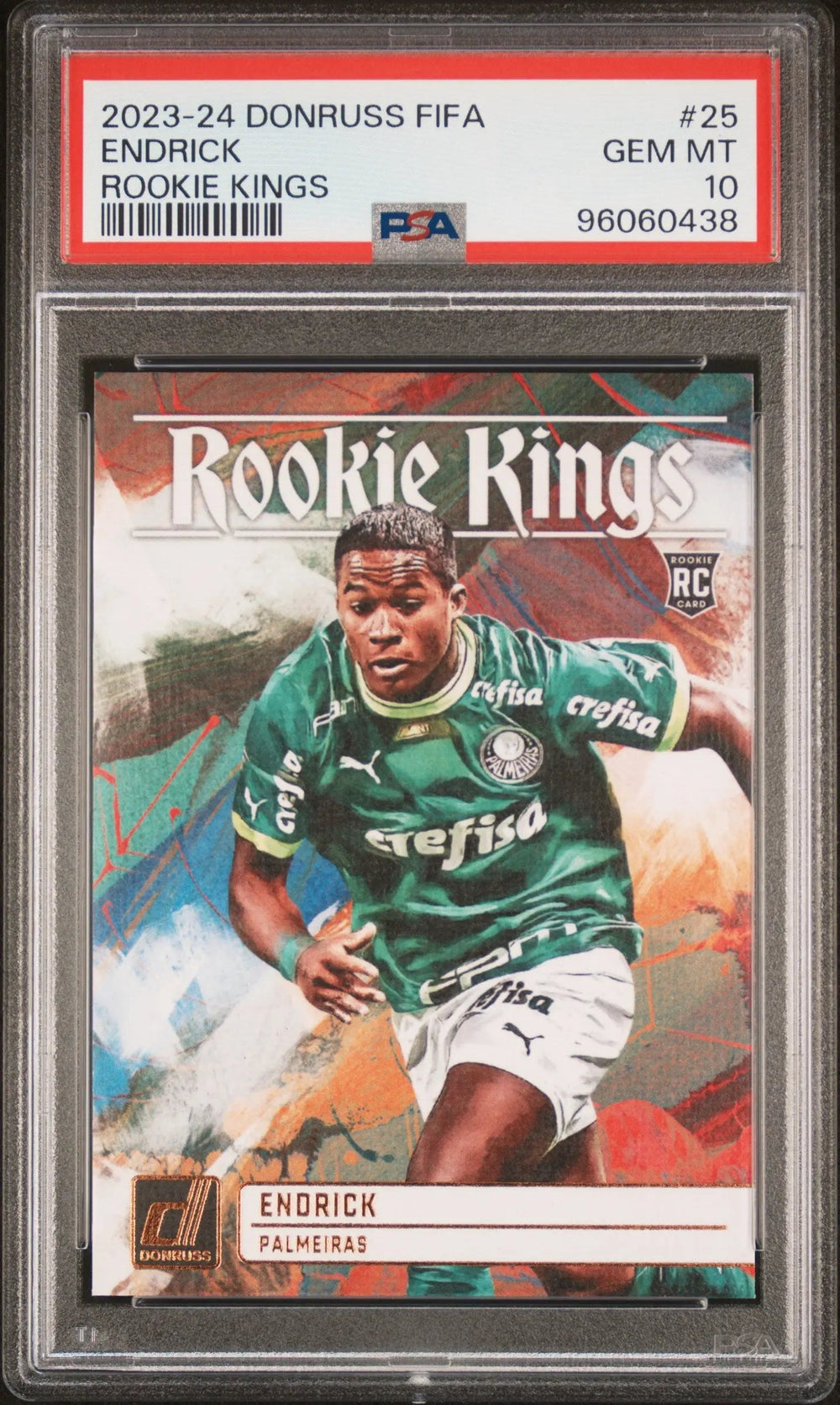 2023-24 Panini Donruss FIFA RC Rookie Kings Endrick #25 PSA 10