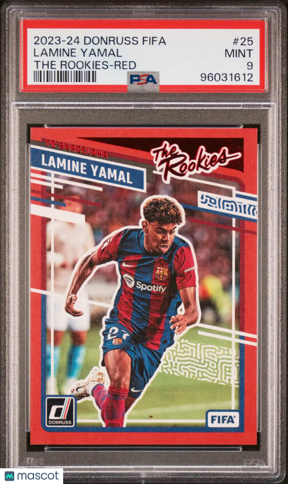 2023-24 Panini Donruss FIFA The Rookies Kings Lamine Yamal RC #25 Red PSA 9