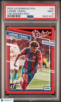 2023-24 Panini Donruss FIFA The Rookies Kings Lamine Yamal RC #25 Red PSA 9