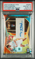 2023-24 Select FIFA Pitchside Auto Tie Dye Paolo Maldini PSA 10 Auto 10 /4