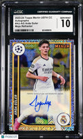 2023-24 Topps Merlin UEFA CC Arda Guler Mojo Refractor /99 Auto Autograph CGC 10