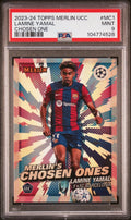 2023-24 Topps Merlin UEFA CC Chosen Ones Rookie Lamine Yamal PSA 9